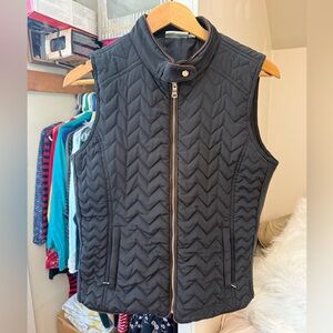 Dublin Women's Black Quilted Riding Vest Large